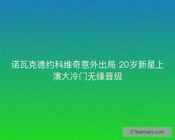 诺瓦克德约科维奇意外出局 20岁新星上演大冷门无缘晋级 诺瓦克德约科维奇意外出局 20岁新星上演大冷门无缘晋级